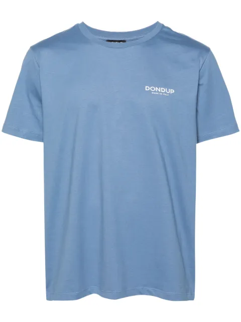 DONDUP logo-print cotton T-shirt Blue US198JF0309UHN5
