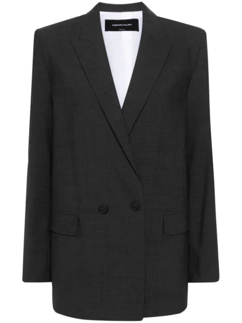 Fabiana Filippi double-breasted blazer Grey GCD264F162D6200000