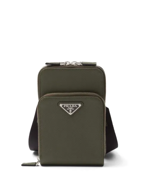 Prada saffiano leather smartphone case Green 2ZH126053