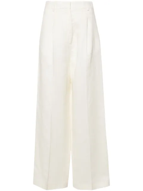 JW Anderson logo-stripe palazzo pants Neutrals TR0334PG1483046