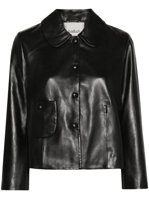 Ba&Sh Mylos leather jacket Black 1E24MYLO