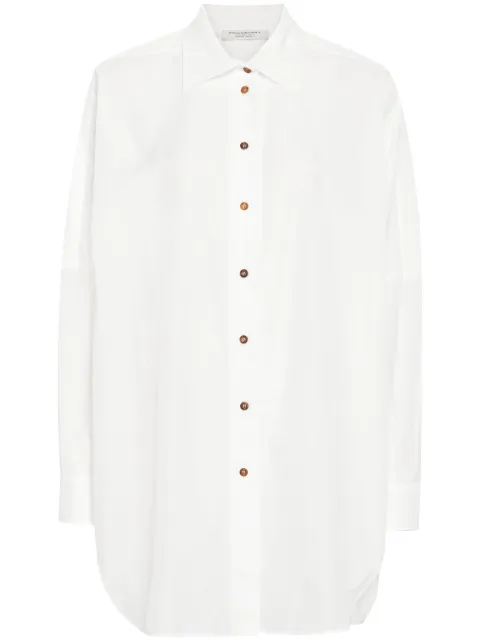 Philosophy Di Lorenzo Serafini drop-shoulder crepe shirt White A02072122