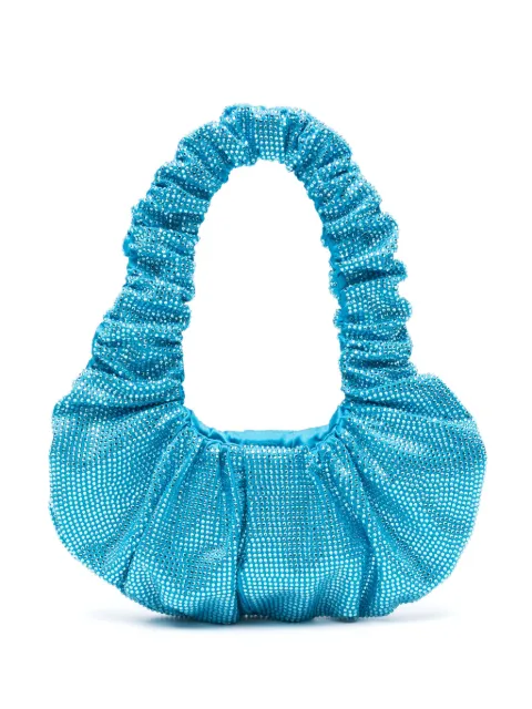 Giuseppe Di Morabito crystal-embellished ruched tote bag Blue 02PSBG011FC02109