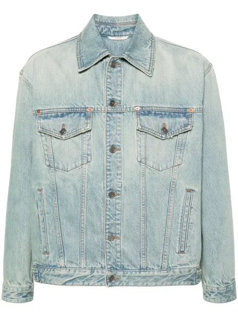 Valentino Garavani logo-embossed denim jacket Blue VDC03F9WD