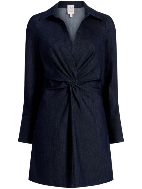 Cinq A Sept McKenna twist-detail minidress Blue ZD13351502Z