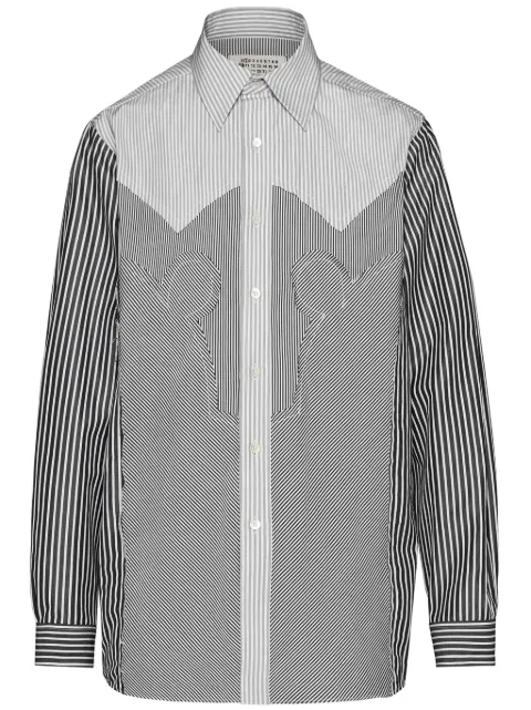 Maison Margiela Yoke striped shirt Black S50DT0029STZ129