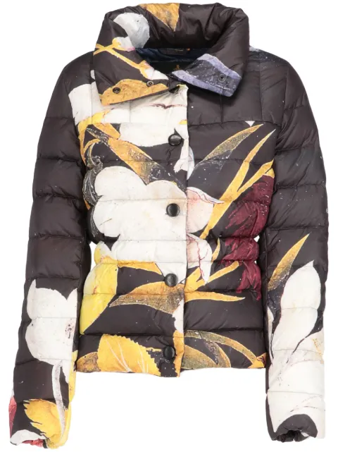 Vivienne Westwood Pre-Owned 2016-2017 floral-print coat Black VIWE600CU