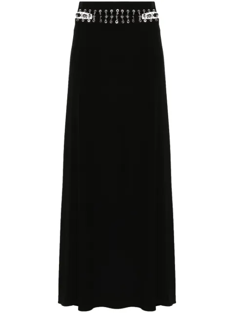 Rabanne high-waist maxi skirt Black 24SCJU481AC0069