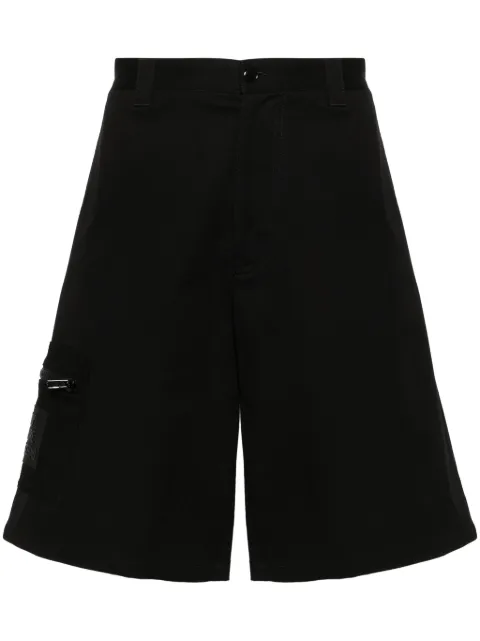 Moschino logo-appliqué bermuda shorts Black 03470221