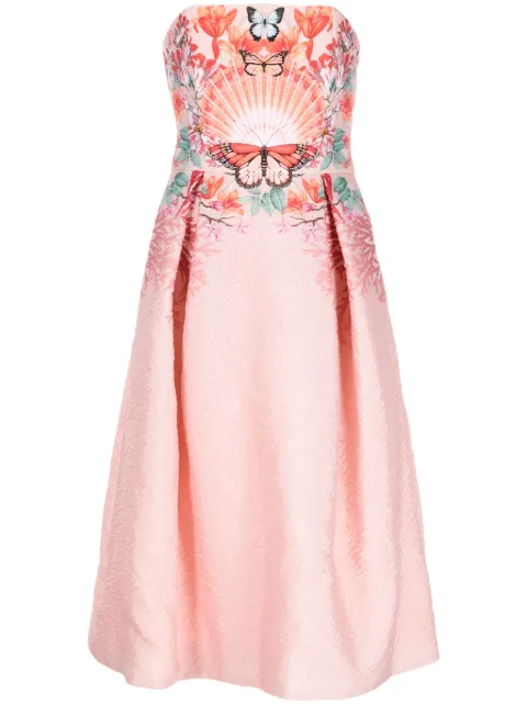 Mary Katrantzou Meadow embroidered midi dress Pink TD119