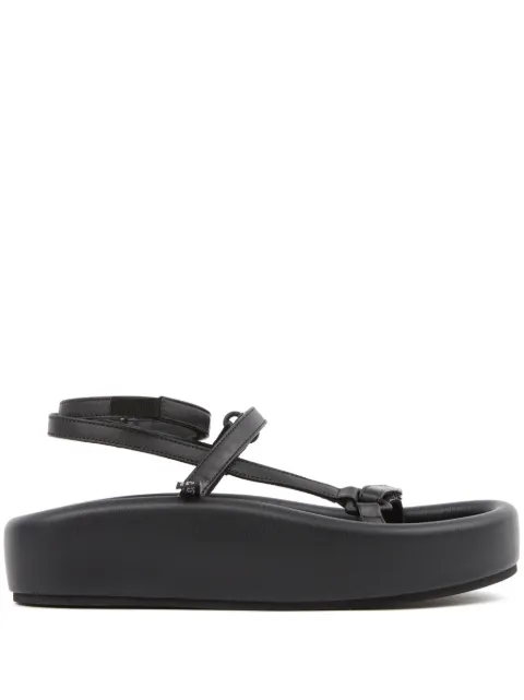 MM6 Maison Margiela Webbing leather sandals Black S59WP0205P6383