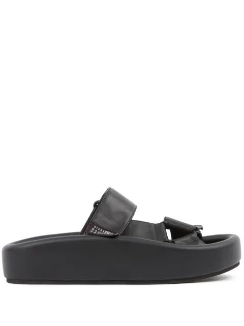 MM6 Maison Margiela Webbing leather sandals Black S59WP0206P6383