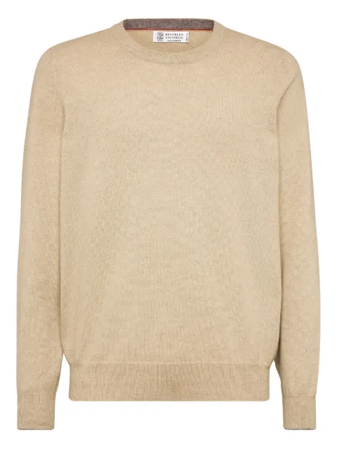Brunello Cucinelli crew neck sweater Neutrals M2200100C077A