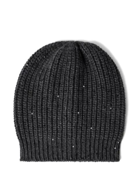 Brunello Cucinelli chunky-knit beanie hat Grey M32373999C2803