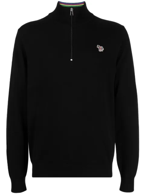 PS Paul Smith zebra-appliqué jumper Black M2R872XZM2185F