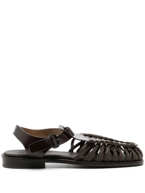 Hereu Alaro caged leather sandals Brown ALARWFS24A