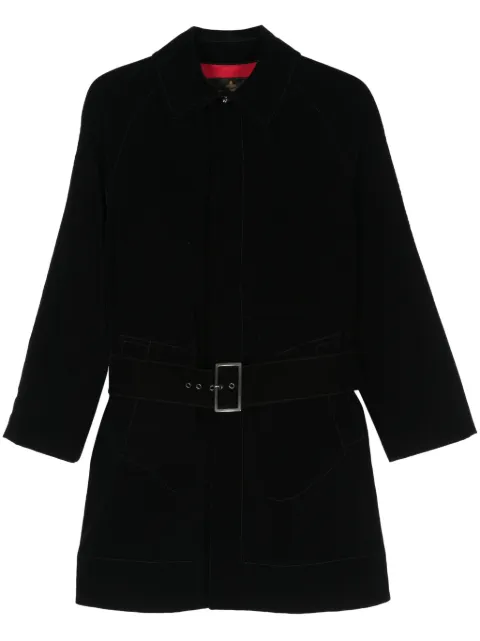 Vivienne Westwood Pre-Owned 2017-2018's suede coat Black VIWE600CQ