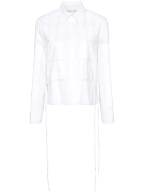 Alberta Ferretti pleat-detail shirt White AEF241M02160126