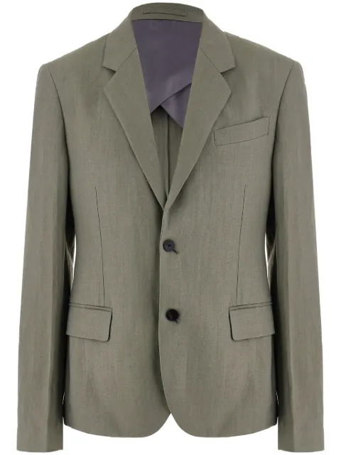 Ferragamo tailored linen-blend blazer Grey 773483
