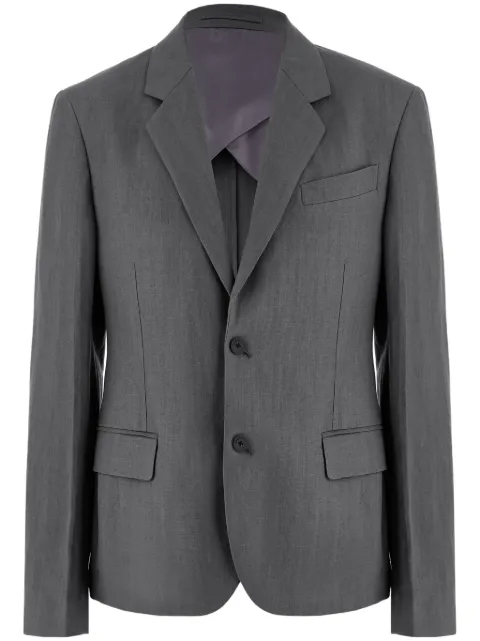 Ferragamo single-breasted cotton blazer Grey 773785