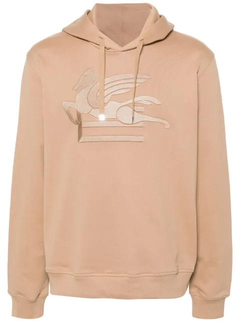 ETRO Pegaso-embroidered hoodie Neutrals MRMB0008AJ184M2006