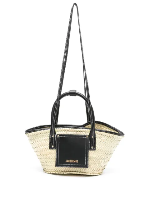 Jacquemus the small Soli basket raffia bag Neutrals BAW00044AC01C02