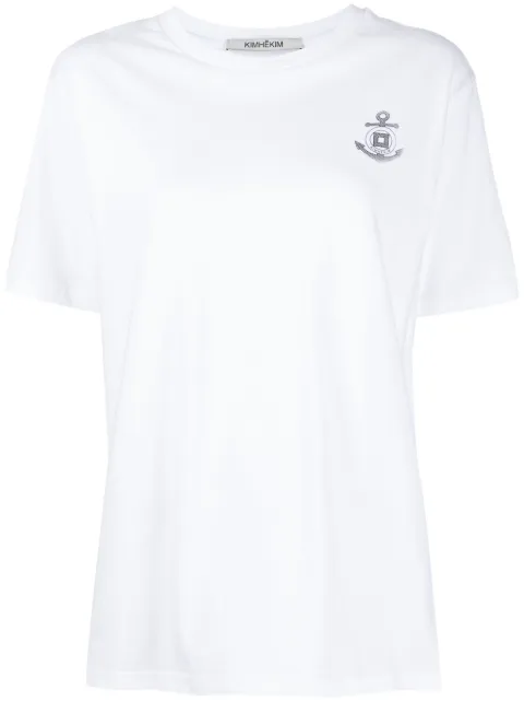 Kimhekim logo-print T-shirt White PS24JS04WH