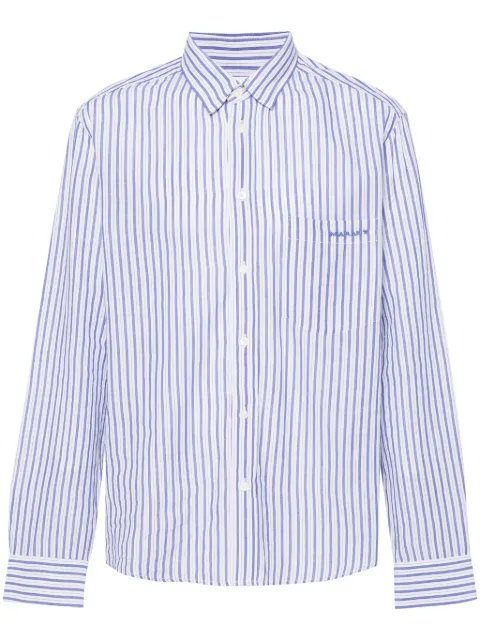 MARANT Jasolo striped cotton shirt Blue CH0041HBB1I15H