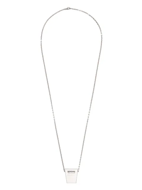 Rick Owens Dogtag charm necklace Silver RJ0000063MMTHE8