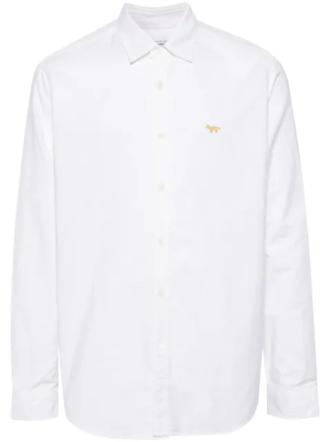 Junya Watanabe MAN x Maison Kitsuné logo-embroidered shirt White WMB905100