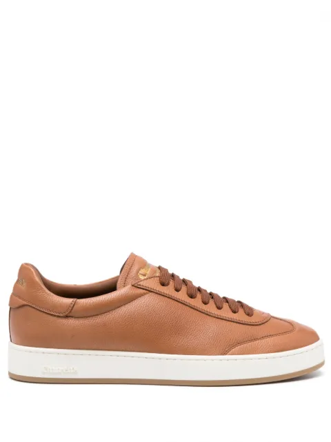 Church's logo-debossed leather sneakers Brown LARG2