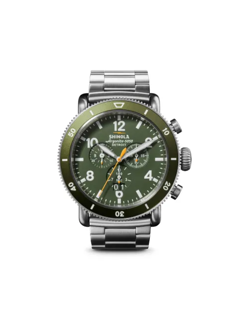 Shinola Runwell Sport Chrono 48mm Silver S0120282839