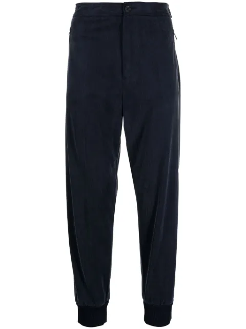 Giorgio Armani jersey tapered track pants Blue 3DSP52SJNQZ