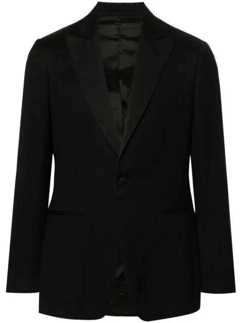 Lardini single-breasted wool-blend blazer Black EQ6744E2EQE62310