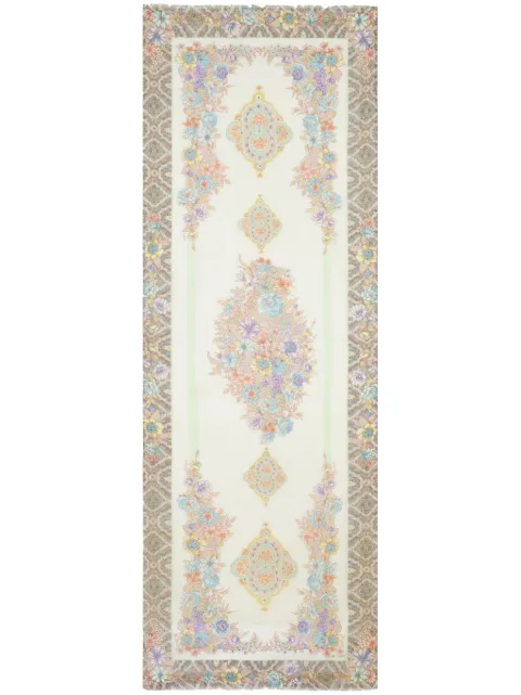 ETRO floral-print silk scarf Neutrals WATA0013AS274