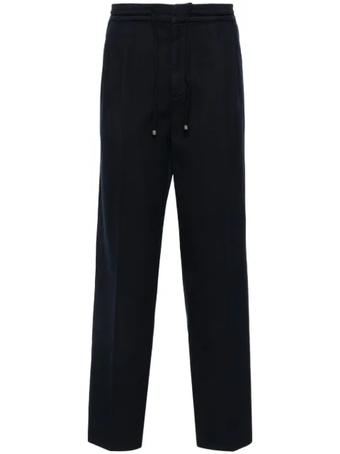 Brunello Cucinelli pressed-crease loose-fit trousers Blue M252DE1710C2517