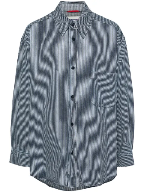 Autry striped cotton shirt Blue STPM584X