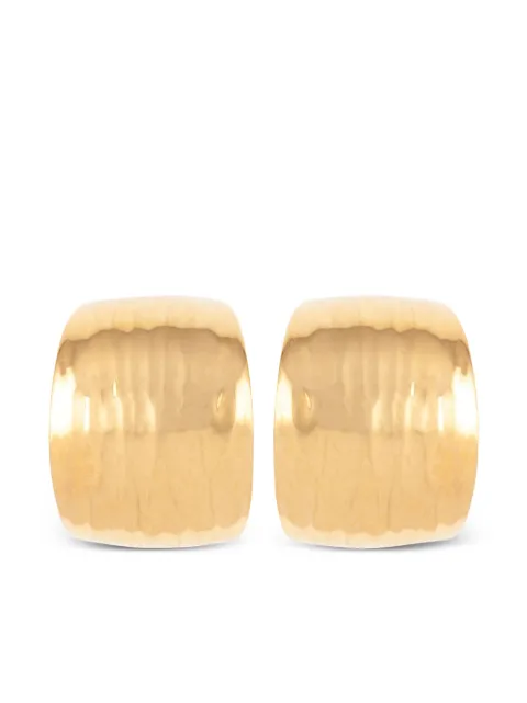 Susan Caplan Vintage 1980s Napier hoop clip-on earrings Gold ER024944