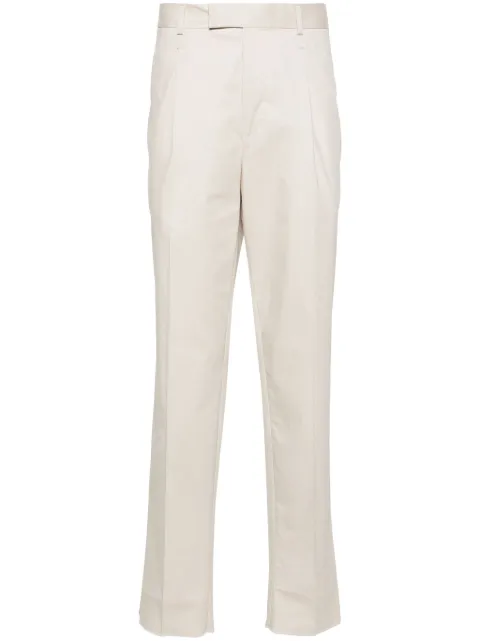 Zegna mid-rise pleated chino trousers Neutrals 715F00A777PM12