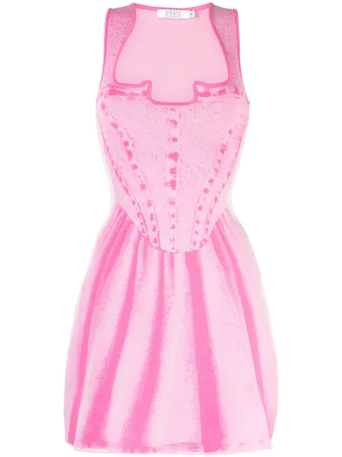 PH5 Poppy trompe-l'oeil mini dress Pink RE24DR003