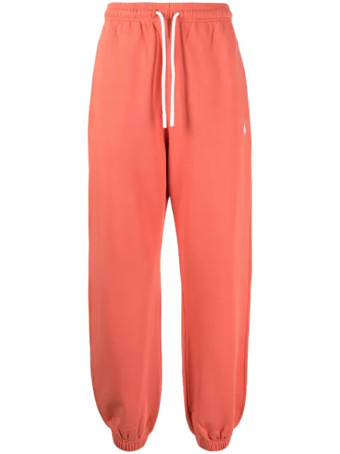 COUNTY OF MILAN logo-embroidered cotton track pants Orange CMCH034S24FLE0012701