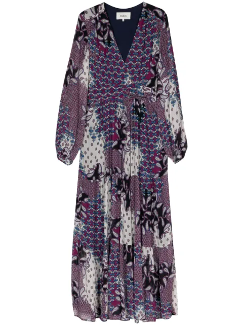 Ba&Sh Bossy graphic-print dress Purple 1E24BOSS