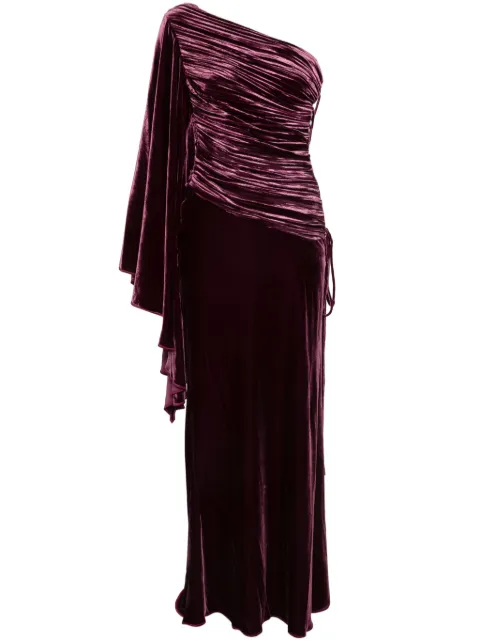 Maria Lucia Hohan Yolanda velvet maxi dress Purple YOLANDA
