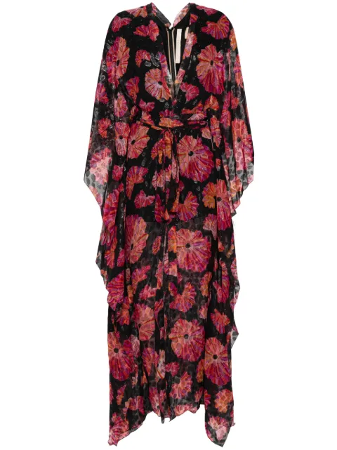Maria Lucia Hohan Katy floral-print maxi dress Black KATYMAXYSLPRINT