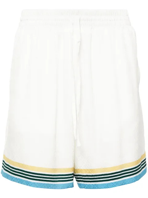 Casablanca Casa Way monogram shorts White MPS24TR012