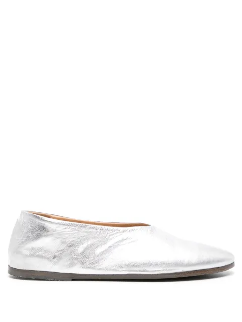 Marsèll Coltellaccio leather ballerinas shoes Silver MW2105