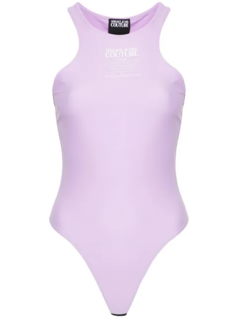 Versace Jeans Couture Warrant Logo bodysuit Purple 76HAM231J0128