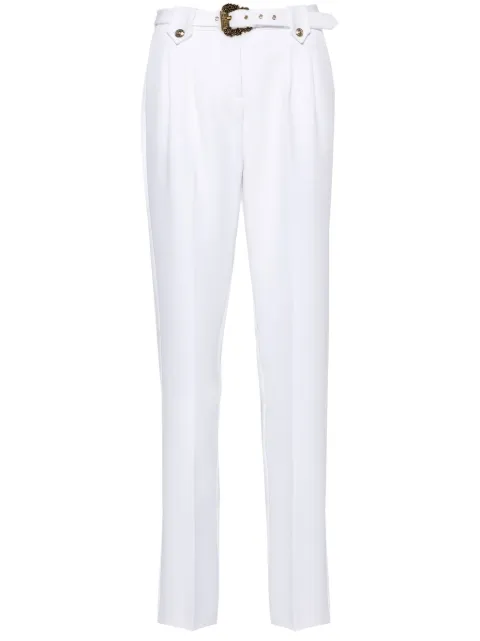 Versace Jeans Couture Baroque Buckle tapered trousers White 76HAA111N0103