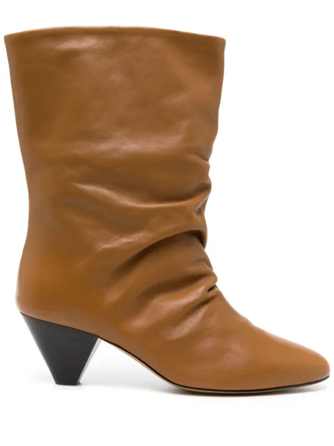 ISABEL MARANT Reachi leather boots Brown BO0086FAB1A08S