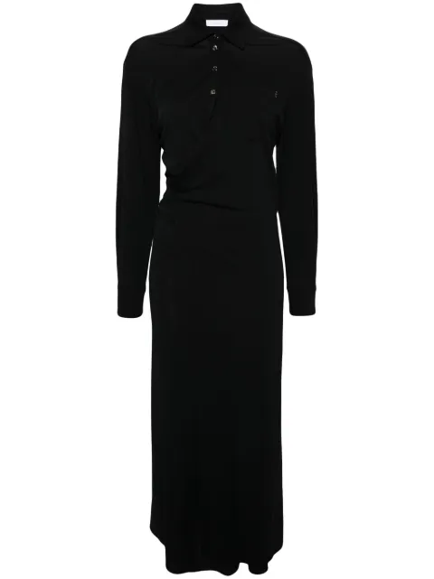 Rabanne ruched midi wrap dress Black 24PJRO766VI0353